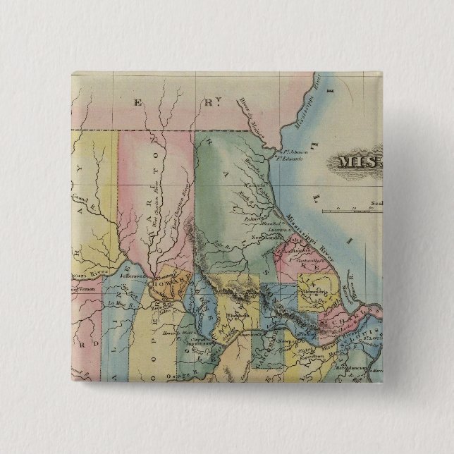 Missouri 3 2 inch square button (Front)