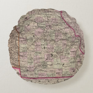 Missouri 7 round pillow