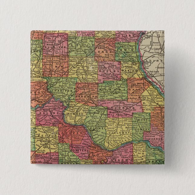 Missouri 8 2 inch square button (Front)