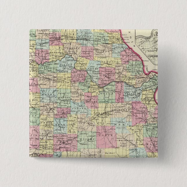 Missouri 8 2 inch square button (Front)