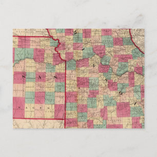 Missouri and Kansas Postcard