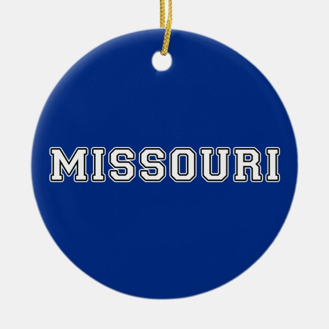 Missouri Ceramic Ornament (Front)
