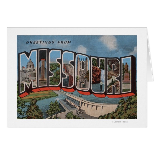 Missouri (Dam View) - Large Letter Scenes (Front Horizontal)