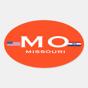 Missouri* European Oval Sticker