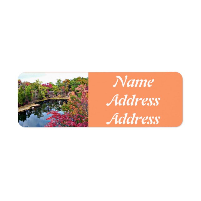Missouri Fall Photo Personalized Address Labels (Front)