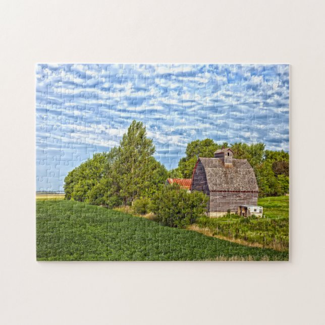 Missouri farm rural barn. jigsaw puzzle (Horizontal)