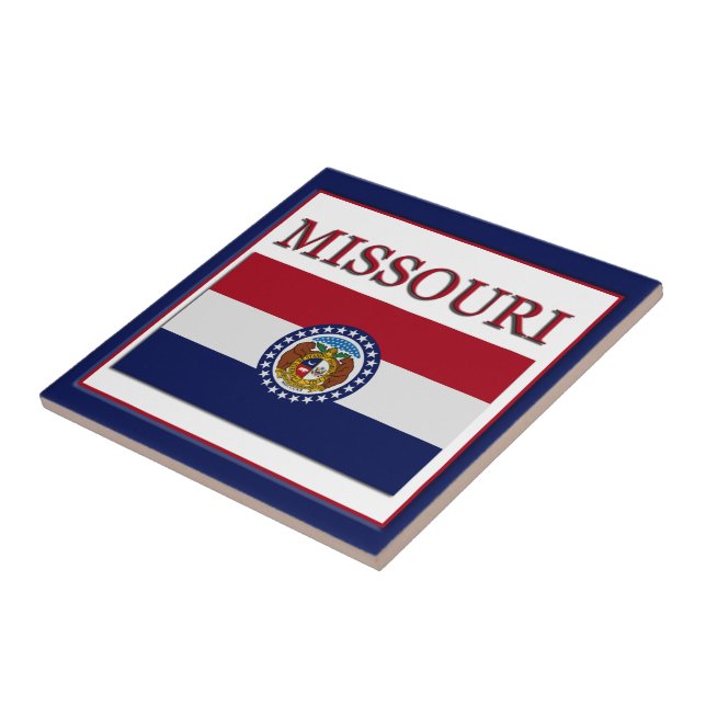 Missouri Flag Design Tile (Side)
