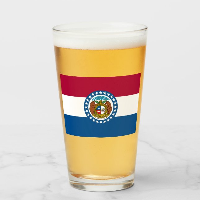 MISSOURI FLAG GLASS (Front Filled)