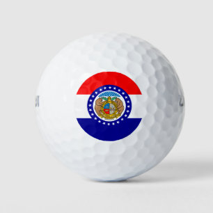 Missouri flag golf balls
