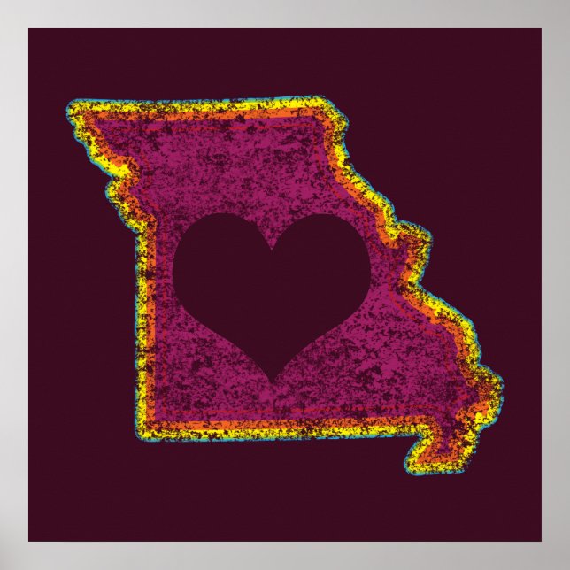 missouri grunge love poster (Front)