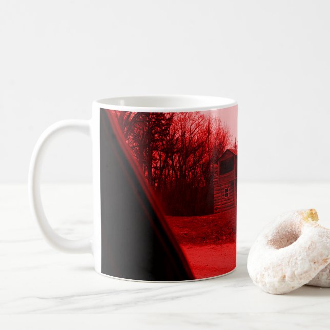 MISSOURI IN THE RED DARKNESS COFFEE MUG OR CUP (With Donut)