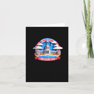 Missouri In Usa Sticker  Card