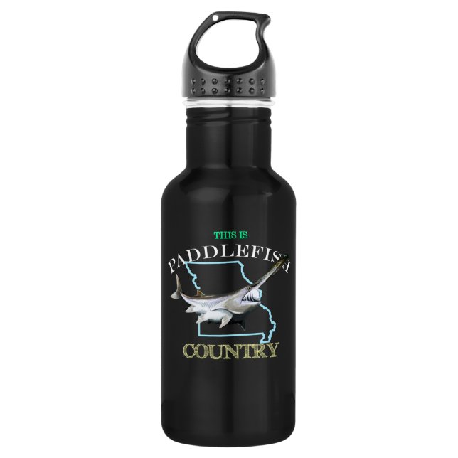 Missouri Is Paddlefish Country 532 Ml Water Bottle (Front)