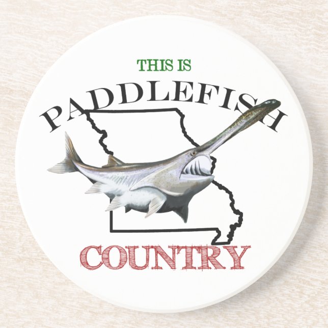Missouri Is Paddlefish Country Coaster (Front)