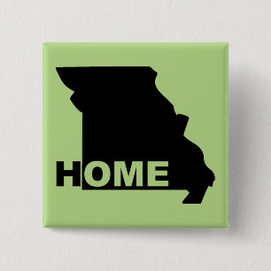 Missouri Maison Loin de l'État Bouton Badge Épingl