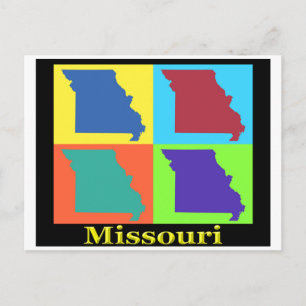 Missouri Map Postcard