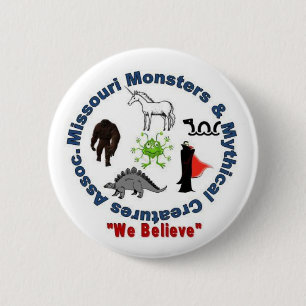 Missouri Monsters & Mythical Creatures Logo 2 Inch Round Button