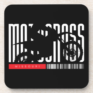 Missouri Motocross Motorcycle Silhouette Coaster