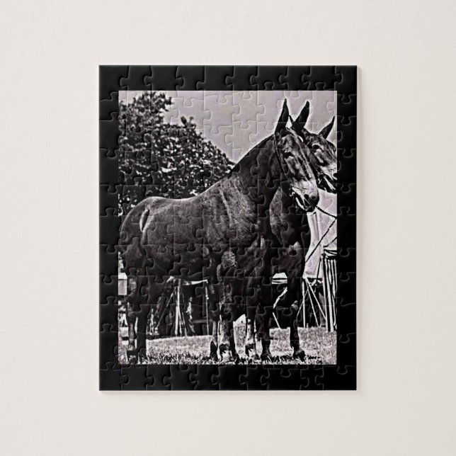 Missouri Mule Jigsaw Puzzle (Vertical)