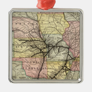 Missouri Pacific Railway Metal Ornament