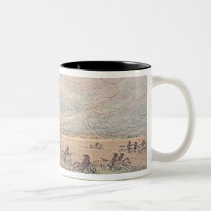 Missouri prairie fire Two-Tone coffee mug