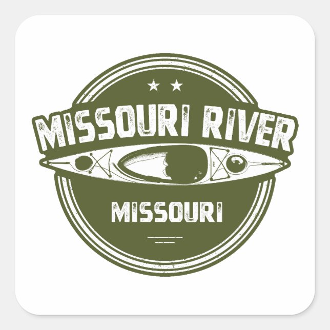 Missouri River Missouri Square Sticker (Front)