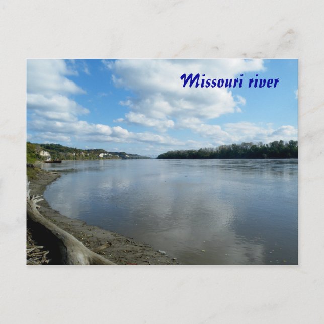Missouri river postcard (Front)