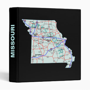 Missouri Road Map Avery Binder