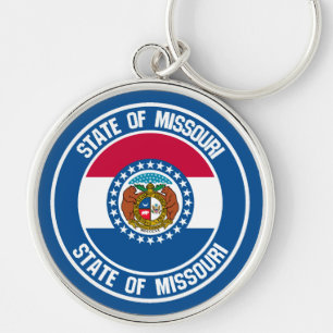 Missouri Round Emblem Keychain