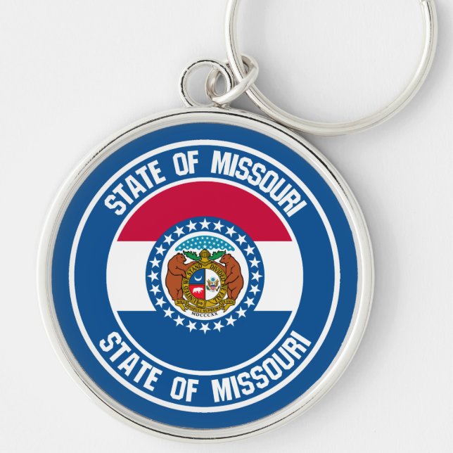 Missouri Round Emblem Keychain (Front)