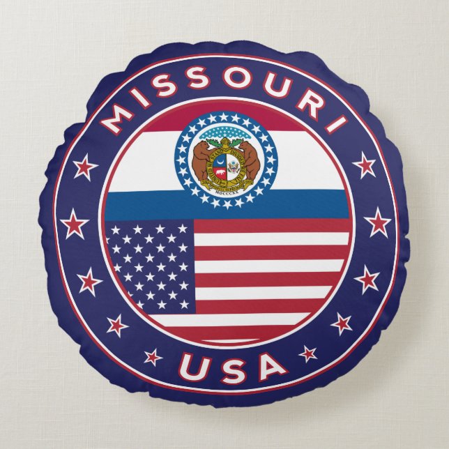 Missouri Round Pillow (Front)