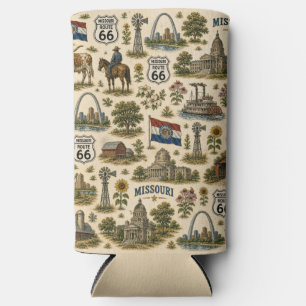 Missouri Route 66 River Chill   Seltzer Can Cooler