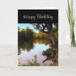 Missouri Shoal Creek at Dusk Birthday for Men Card<br><div class="desc">Here is the perfect birthday card for that special guy that loves nature or fishing. This  card was designed from a photograph I took of Shoal Creek at Wildcat Park in SW Joplin,  Missouri.  The card has an inside greeting,  you may change to your own text.</div>