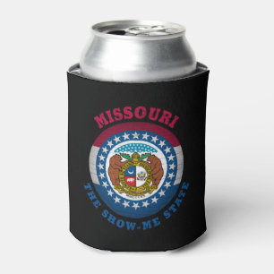 MISSOURI SHOW-ME STATE FLAG  CAN COOLER