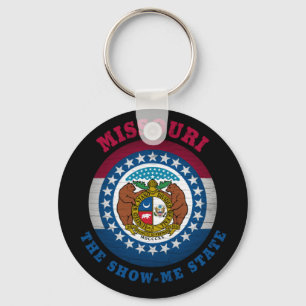 MISSOURI SHOW-ME STATE FLAG KEYCHAIN