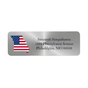 Missouri Silver State American Flag Patriotic