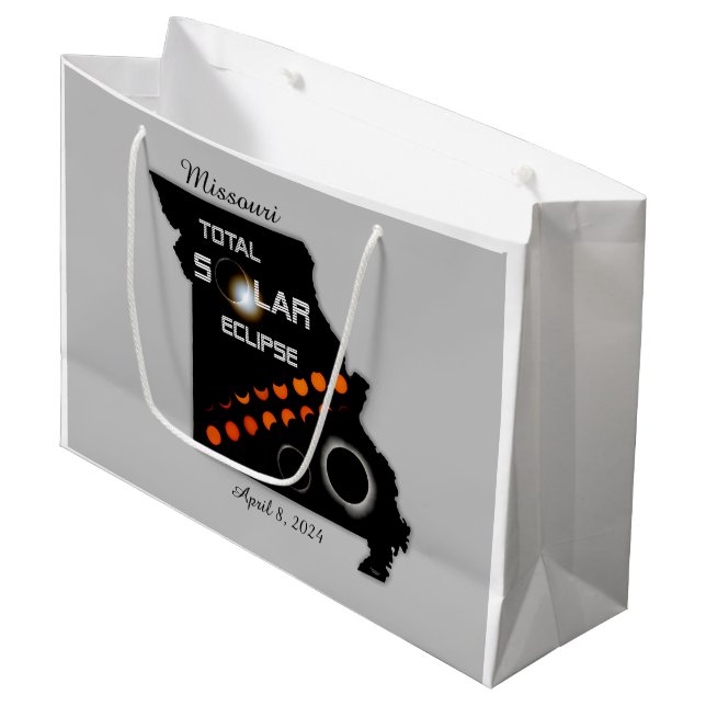 Missouri Solar Eclipse Grand sac cadeau (Devant Angle)