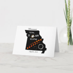 Missouri Solar Eclipse Greeting Card