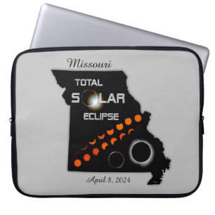 Missouri Solar Eclipse Laptop Sleeve