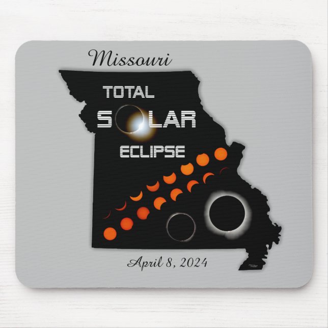 Missouri Solar Eclipse Mousepad (Front)