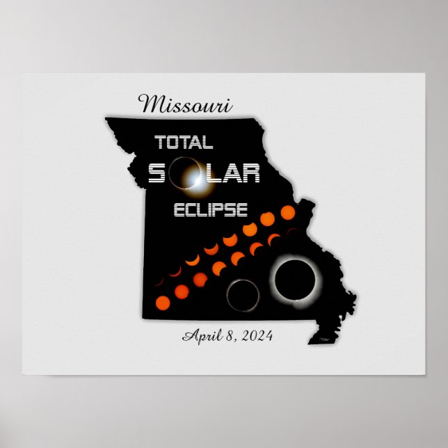 Missouri Solar Eclipse Poster (Front)
