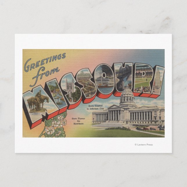 Missouri (State Capital/Flower) Postcard (Front)