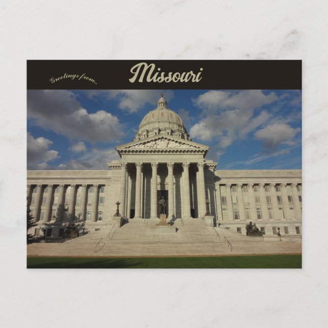 Missouri State Capitol Jefferson City Missouri Postcard (Front)