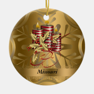 Missouri State Christmas Ornament