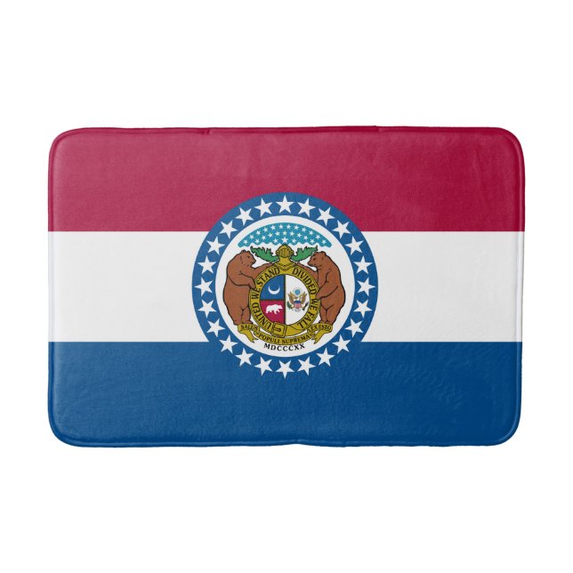 Missouri State Flag Bath Mat (Front)