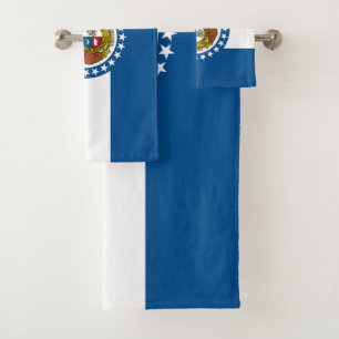 Missouri State Flag Bath Towel Set