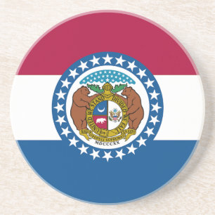 Missouri State Flag Coaster