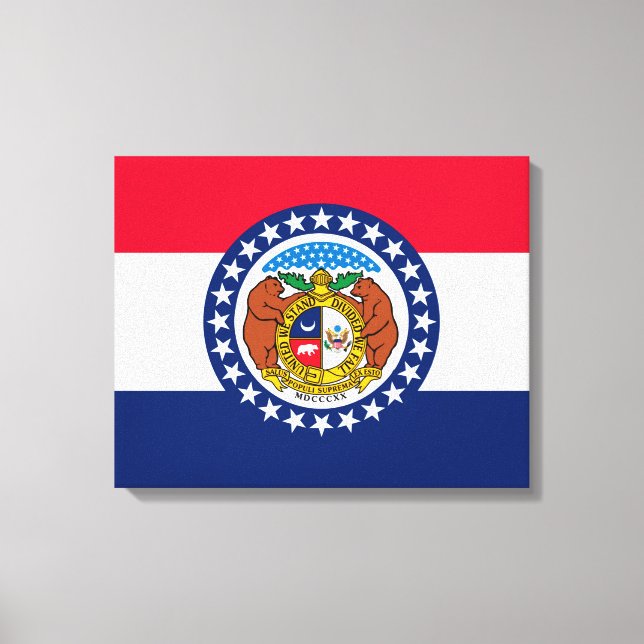 Missouri State Flag Design Canvas Print (Front)