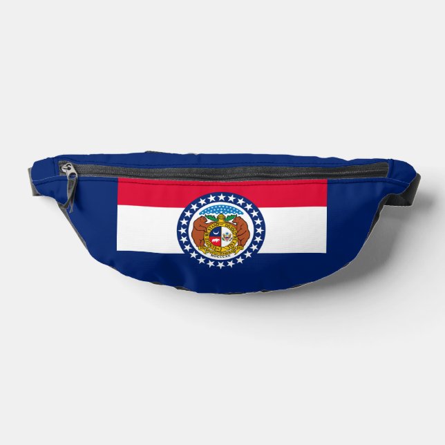 Missouri State Flag Design Fanny Pack (Lay Down)