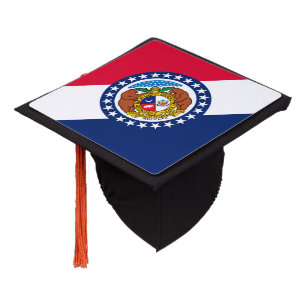 Missouri State Flag Design Graduation Cap Topper